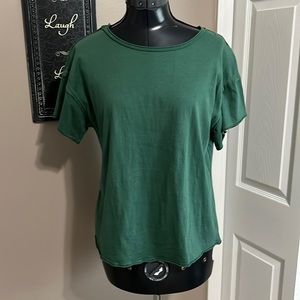 Bundle 525 America Basic T Shirts. Olive Green & Medium Blue. Size Small.